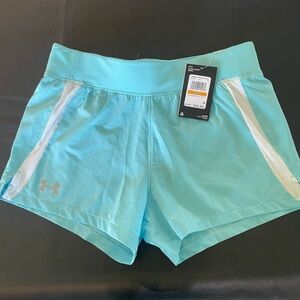 Under Armour Women's Aqua Blue Athletic Shorts NWT
